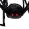 44" Lighted Black Spider with Red Eyes Halloween Decoration